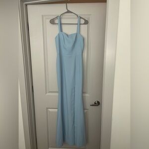 Azazie bridesmaids dress sky blue